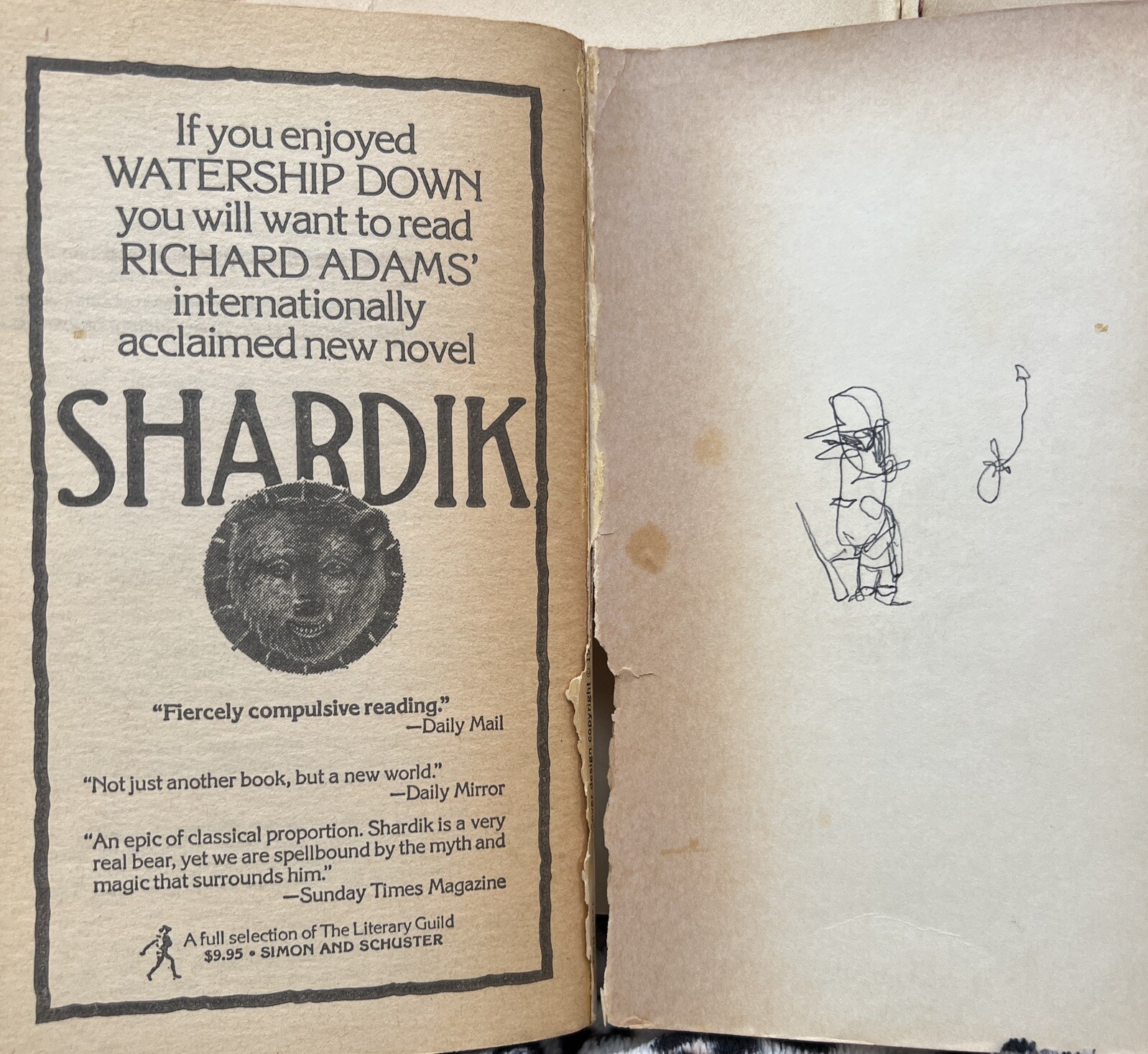 Adams, Richard – Watership Down Paperback First printing 1975 Avon Books