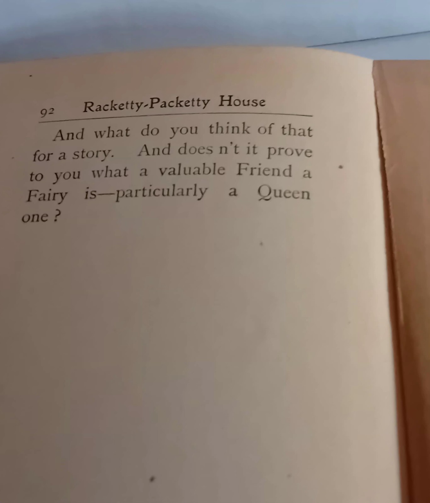 1st Edition 1907 Frances Hodgson Burnett Racketty – Packetty House Warne & Co HB