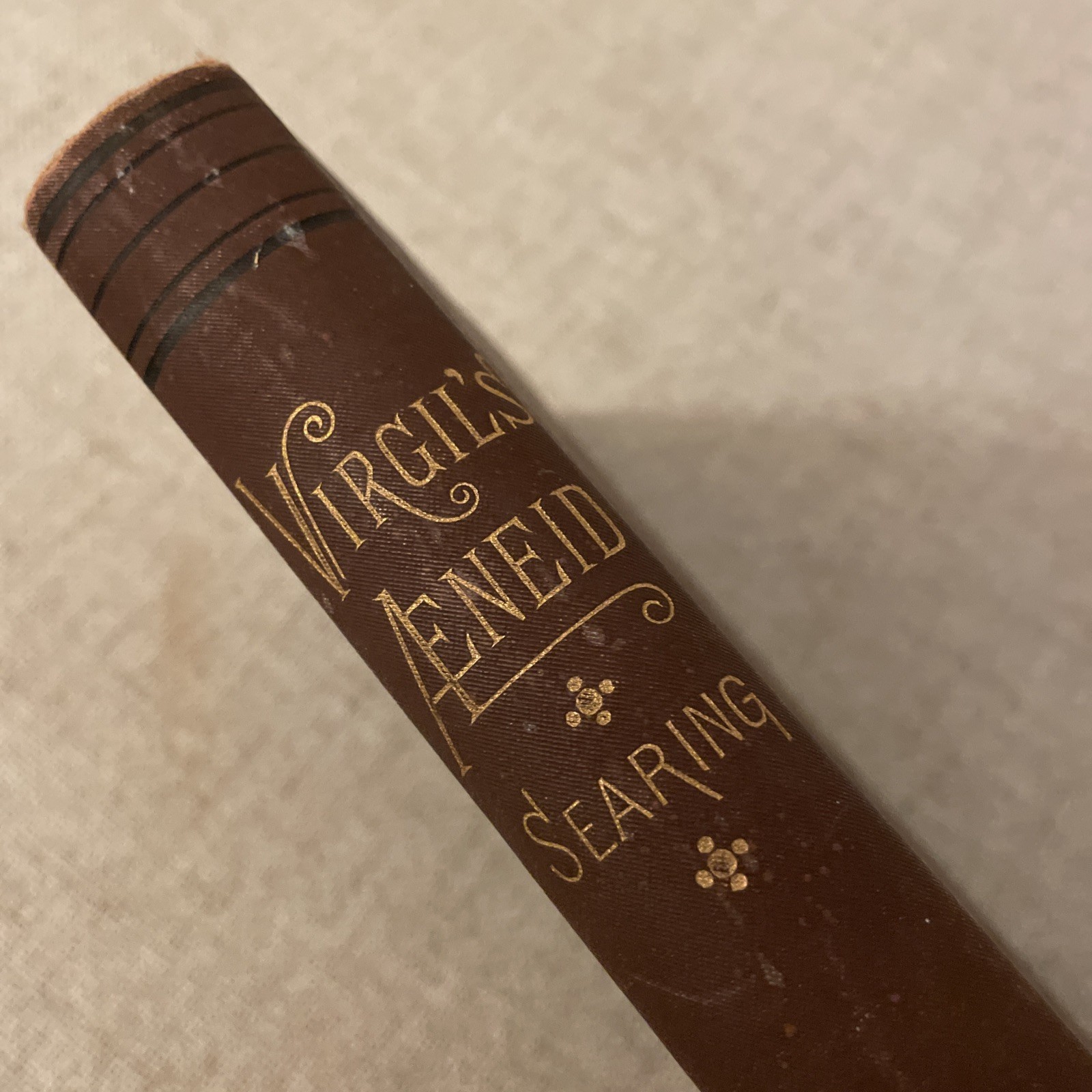 Virgil’s Aeneid With Explanatory Notes, Lexicon And Map By Edward Seating 1897