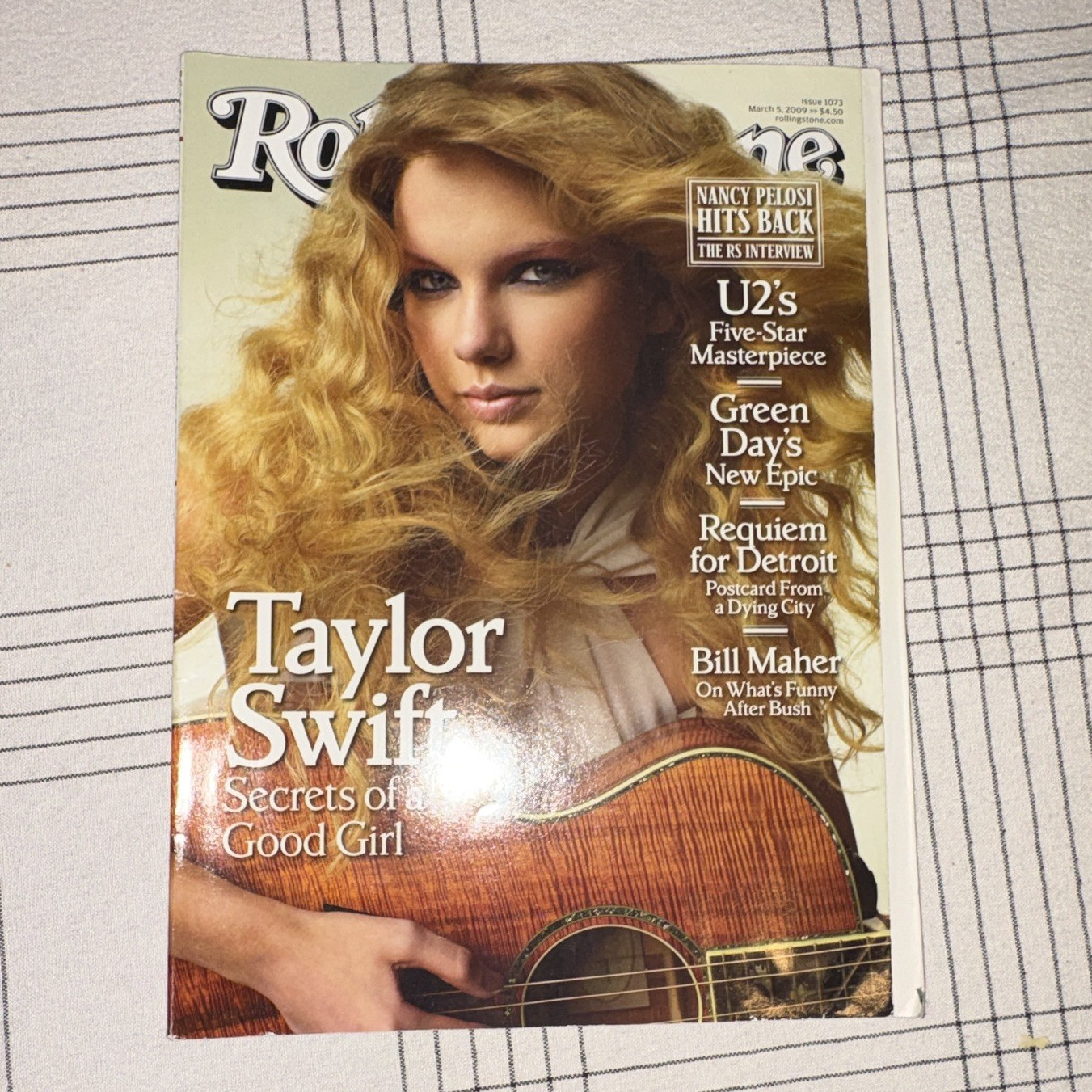 Rolling Stone March 2009 Issue 1073 Taylor Swift Cover Illustrated