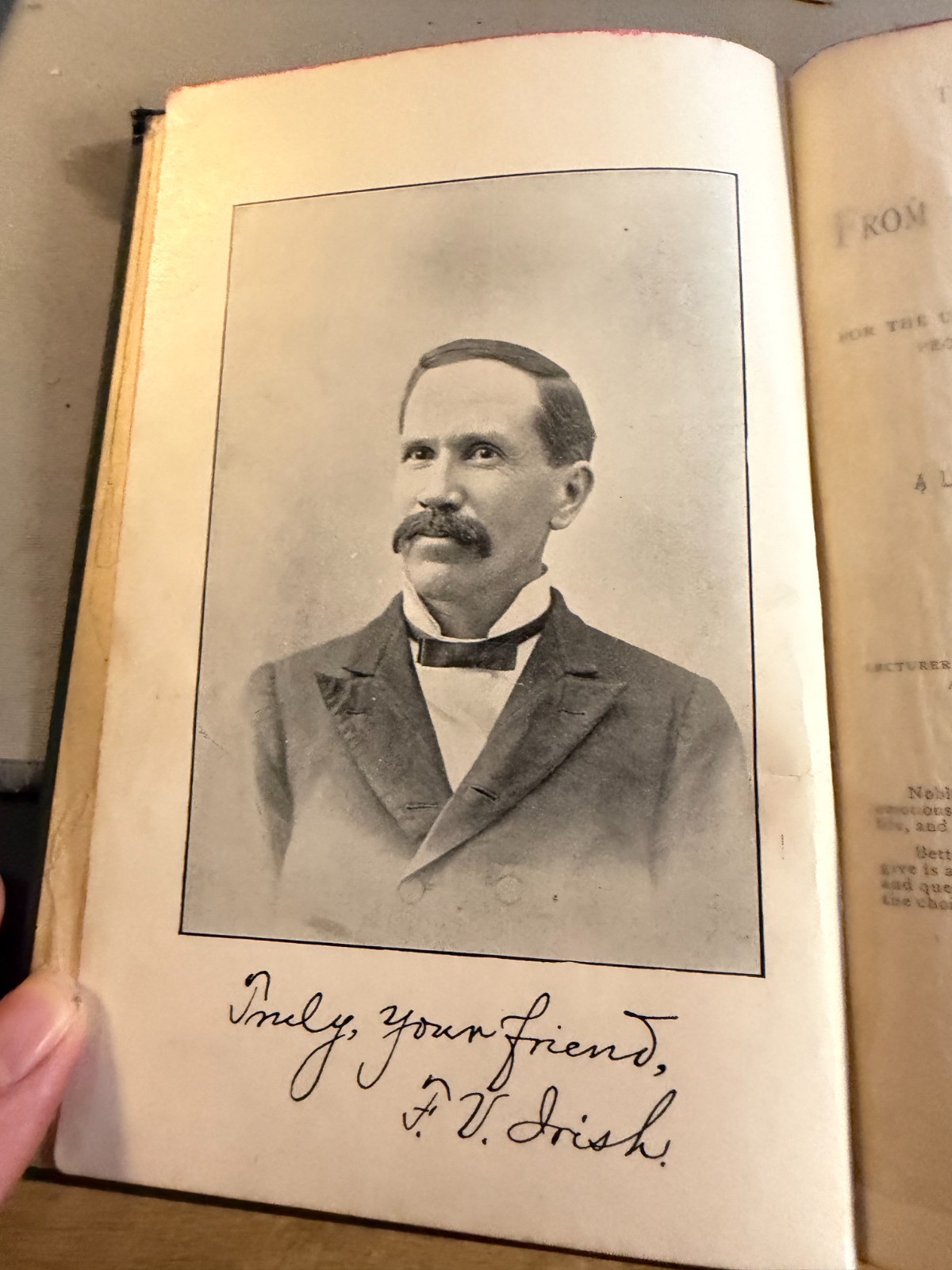 Antique Treasured Thoughts Gleaned From The Fields Of Literature FV Irish, 1892