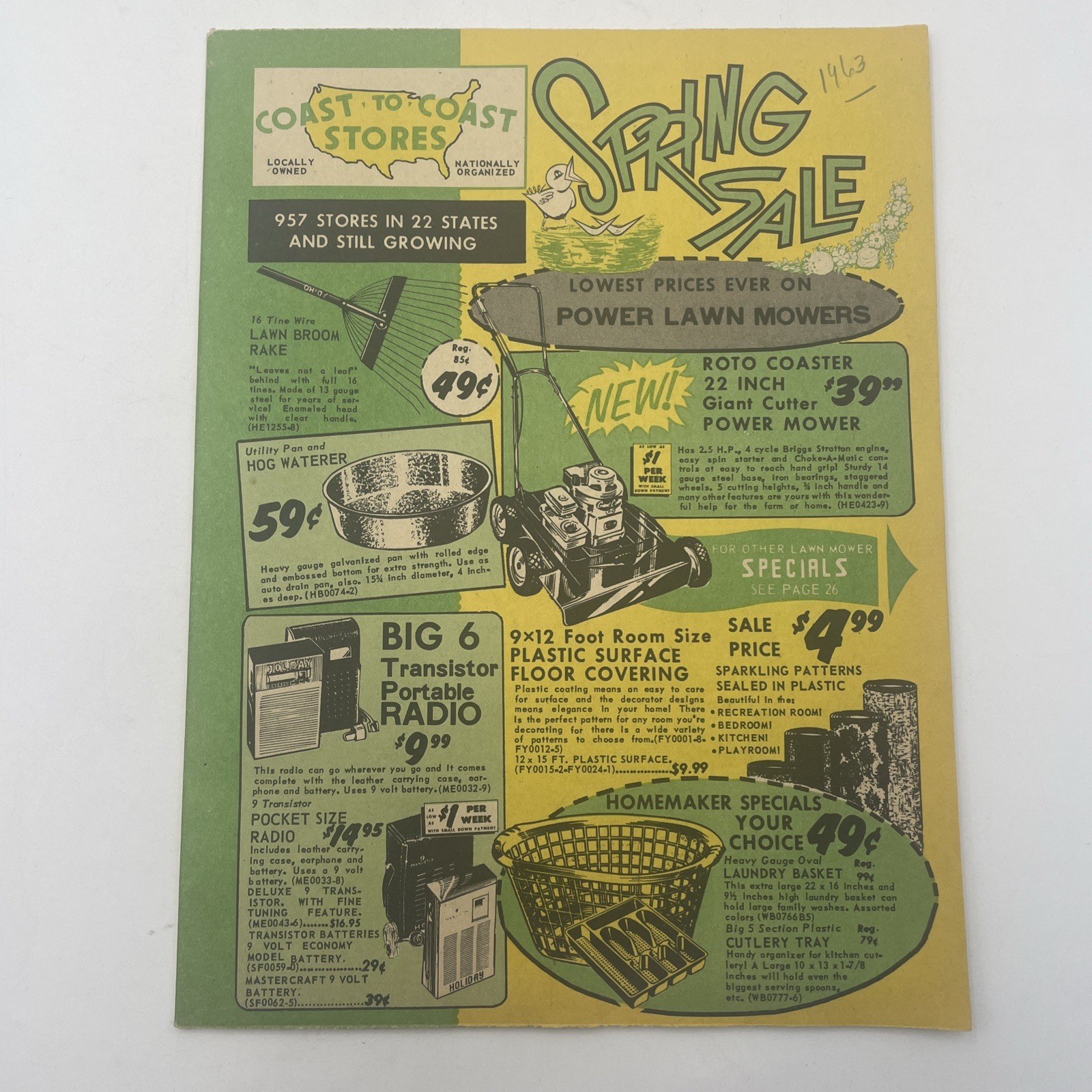 1963 Spring Sale Mailer Coast To Coast Fishing Automotive Tools 48 Pages
