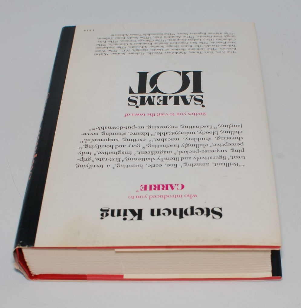 SALEM’S LOT by Stephen King (1975, Hardcover) Book Club Edition BCE