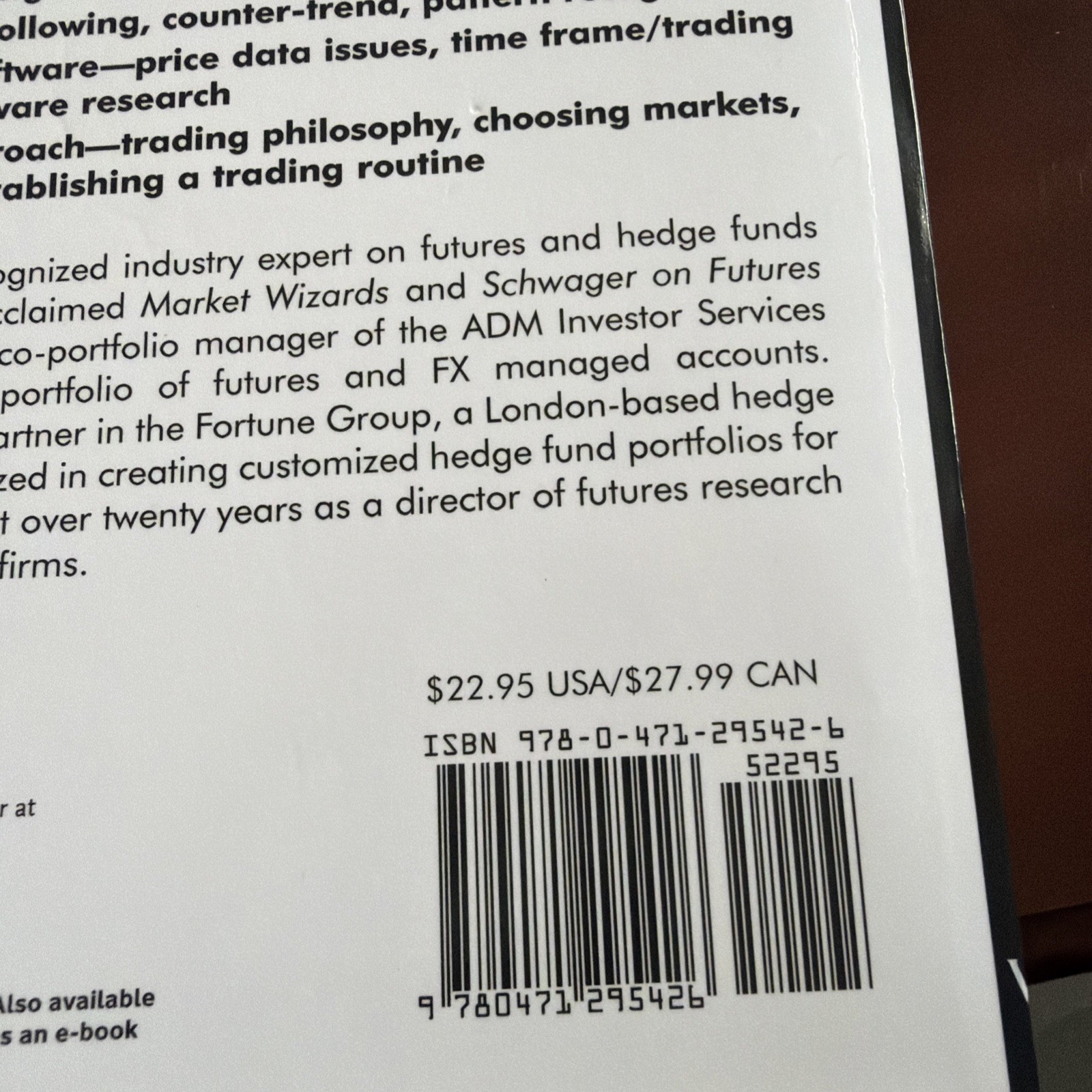 Getting Started in Technical Analysis by Jack D. Schwager (1999, Trade…