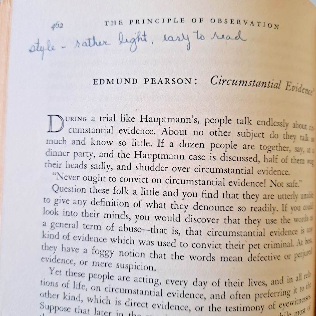 Writing From Observation, George Peck💥1951 HC Harcourt Brace & Co 544 Pages