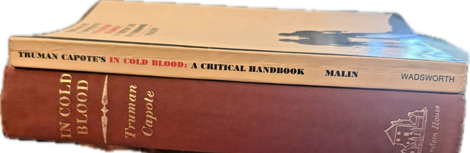 In Cold Blood by Truman Capote 1965 First Printing Duo w/Malin Critical Handbook