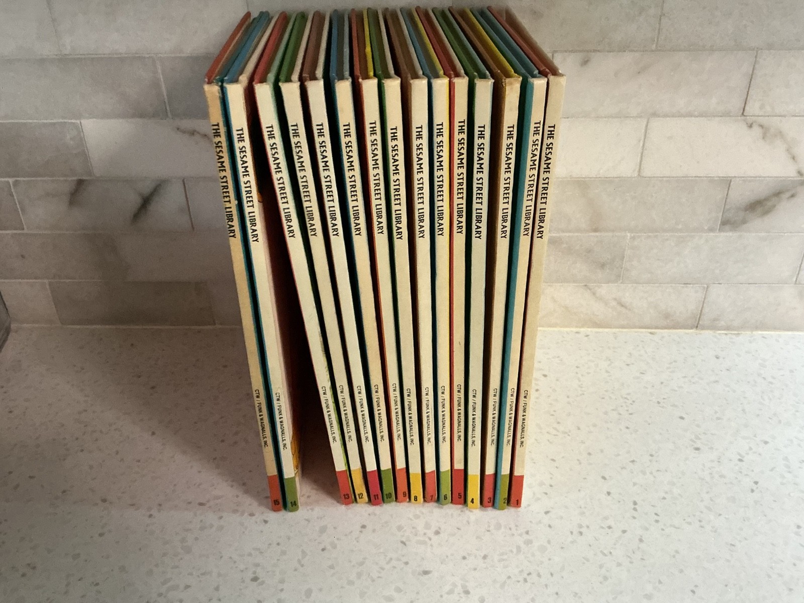 The Sesame Street Library 1 – 15 Complete Set Hardcover Children Books Vtg 1978