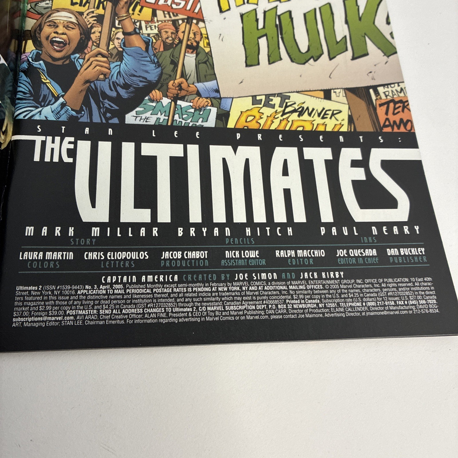 Marvel Comics The Ultimates 2 Issue 3 VGC Comic Book Direct Edition