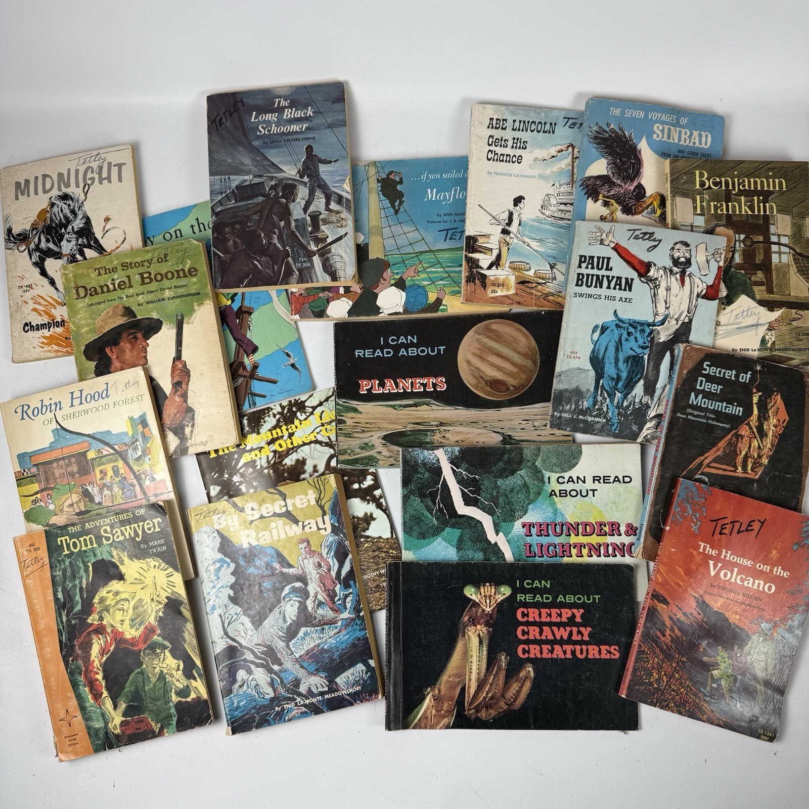 18 Vintage 1960s Scholastic SBS Paperback Lot Various Titles: History & Science