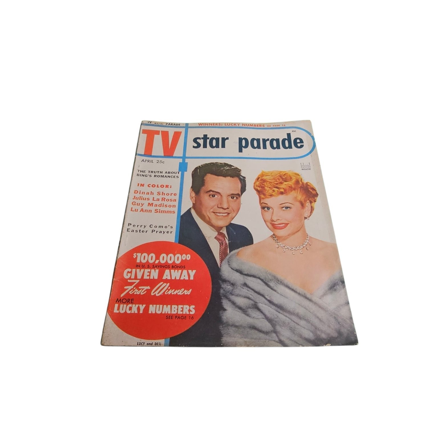 TV Star Parade Magazine April 1954 Lucy and Desi Cover Ideal Publishing