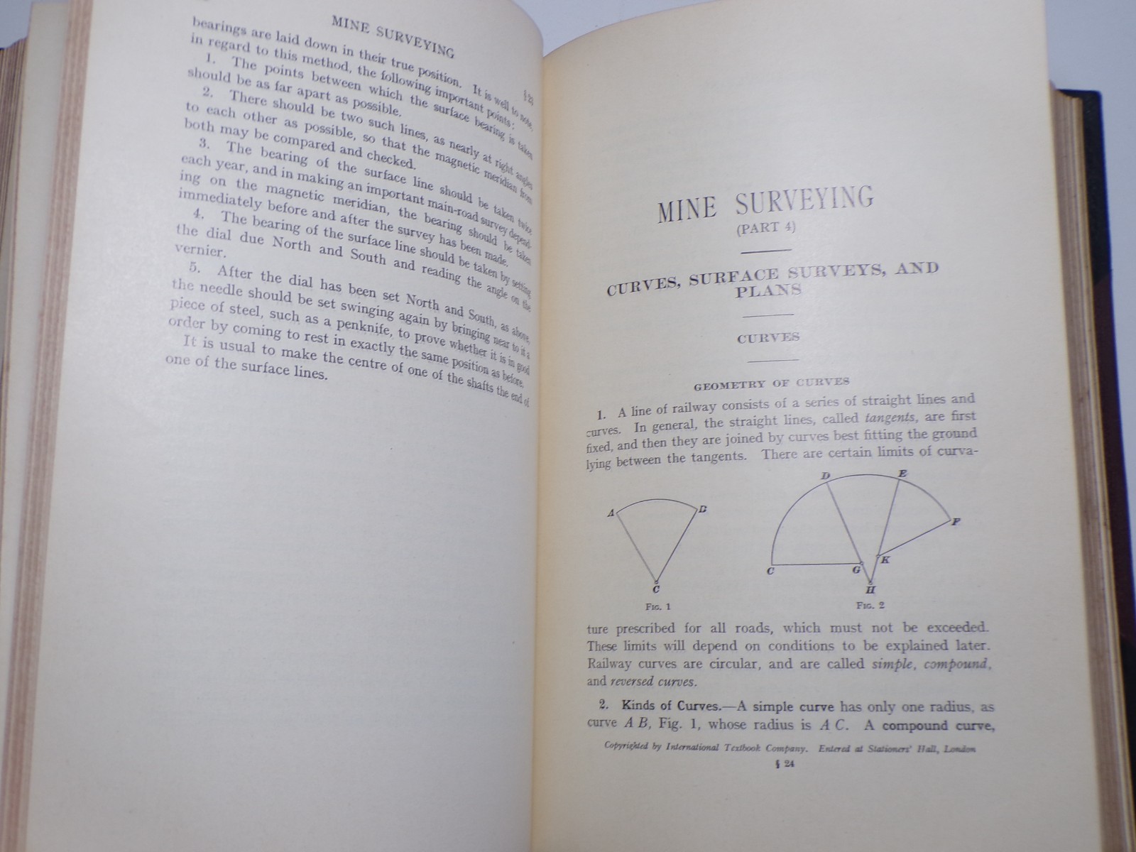 ICS Reference Library 1906 Geometrical & Mechanica Drawing, Mine Surveying 32A