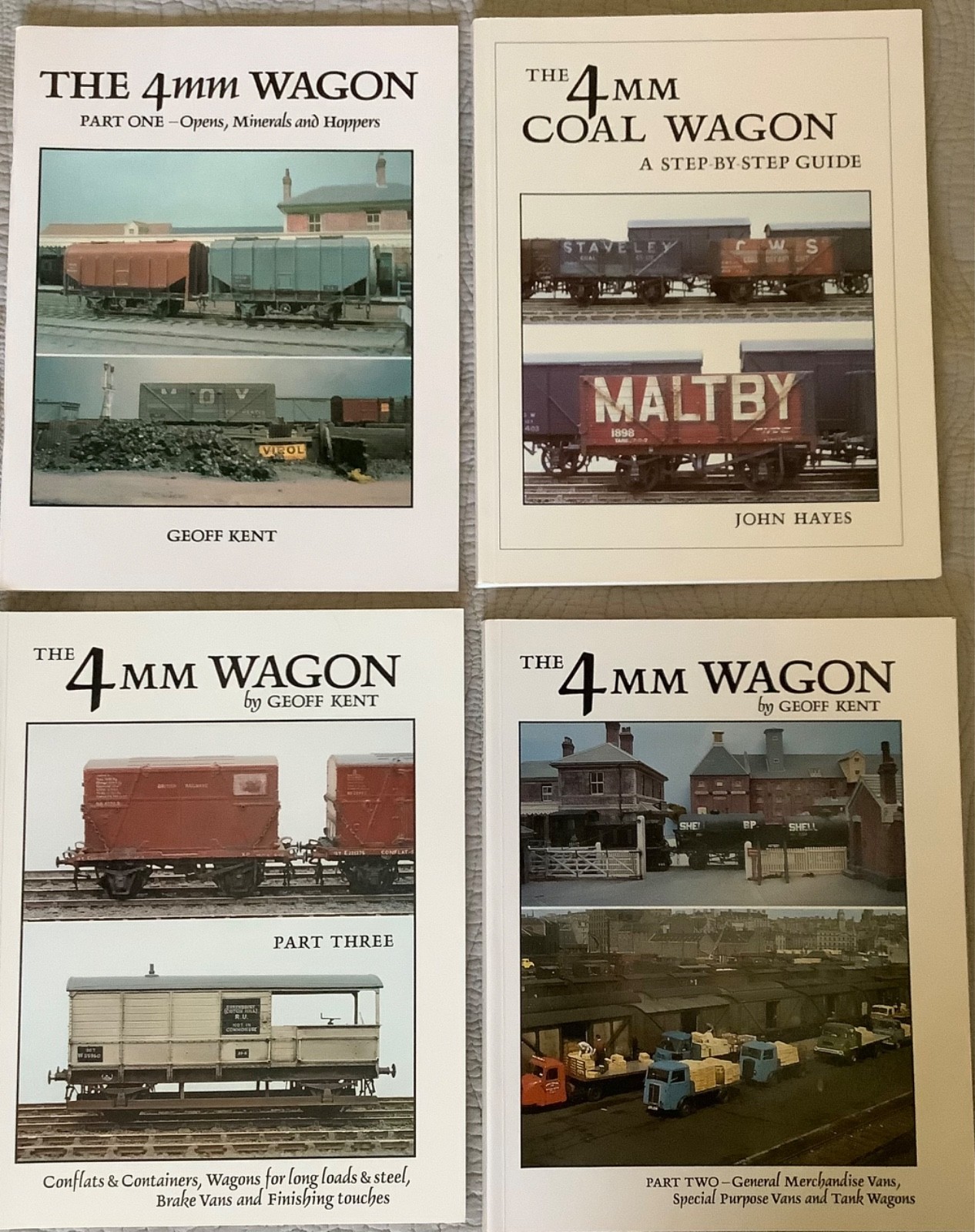 The 4 mm Wagon, Geoff Kent, John Hayes, 4 Volumes, Model Railroading Books