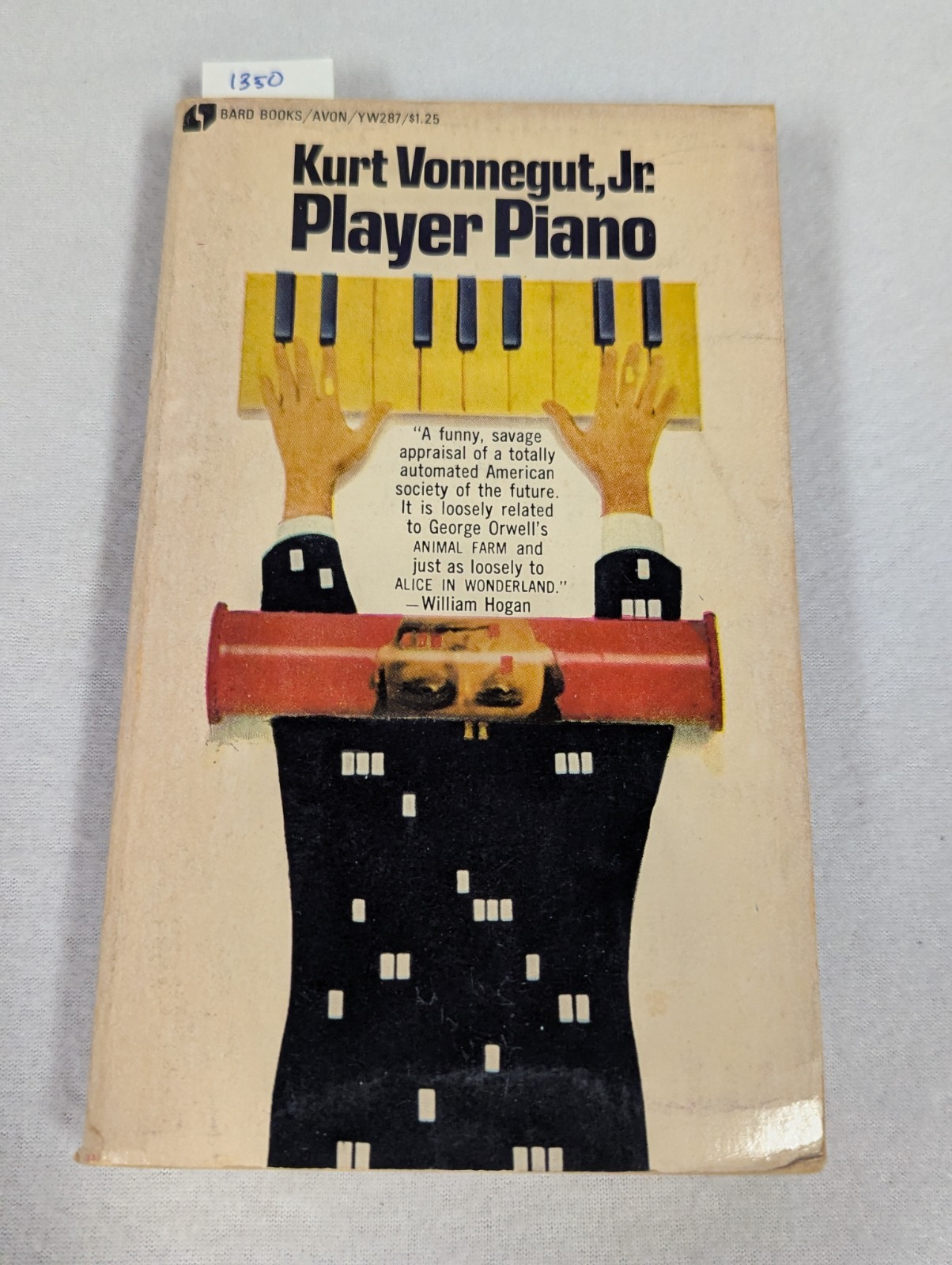 Player Piano by Kurt Vonnegut Jr 1972 12th Print Vintage Bard / Avon Paperback