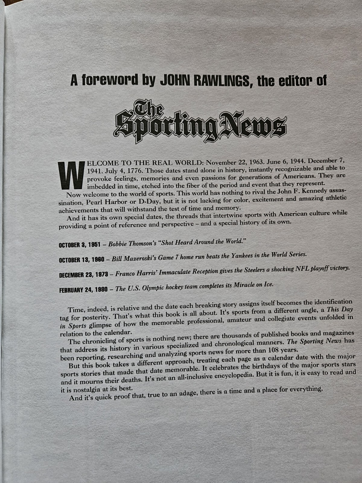 This Day in Sports by Ron Smith (1994, Hardcover)