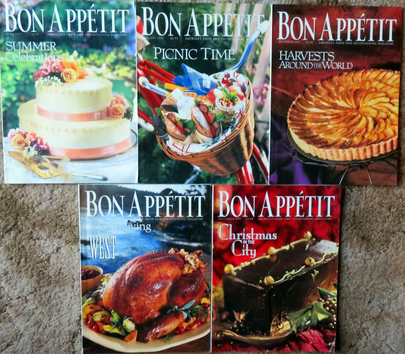 BON APPETIT Magazine – Year(s) Lots, Your Choice, with years from 1977-2025