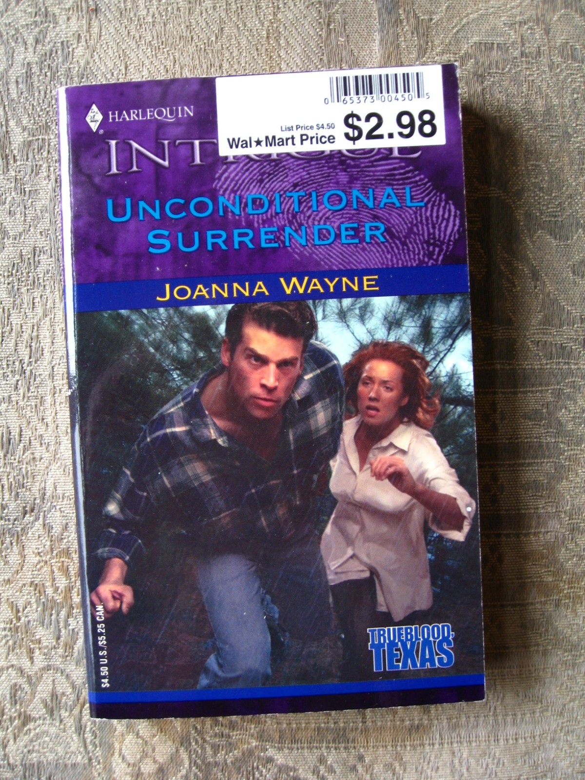 Joanna Wayne – Unconditional Surrender (Harlequin Intrigue #621) – paperback