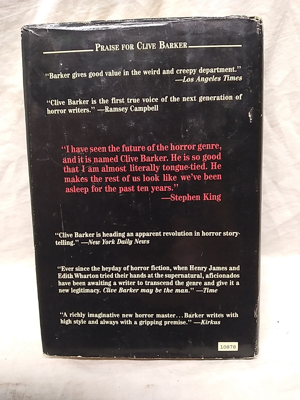 THE DAMNATION GAME by Clive Barker 1985 First Novel Edition 368 pages Ace/Putnam