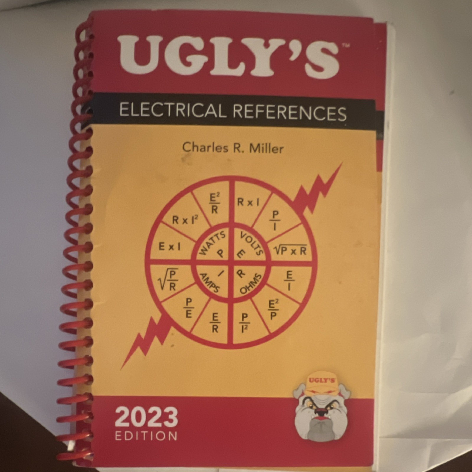 Ugly’s Electrical References 2023 Spiral Bound by Charles R. Miller Study Guide