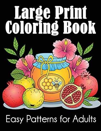 Large Print Coloring Book: Easy – Paperback, by Dylanna Press – Very Good