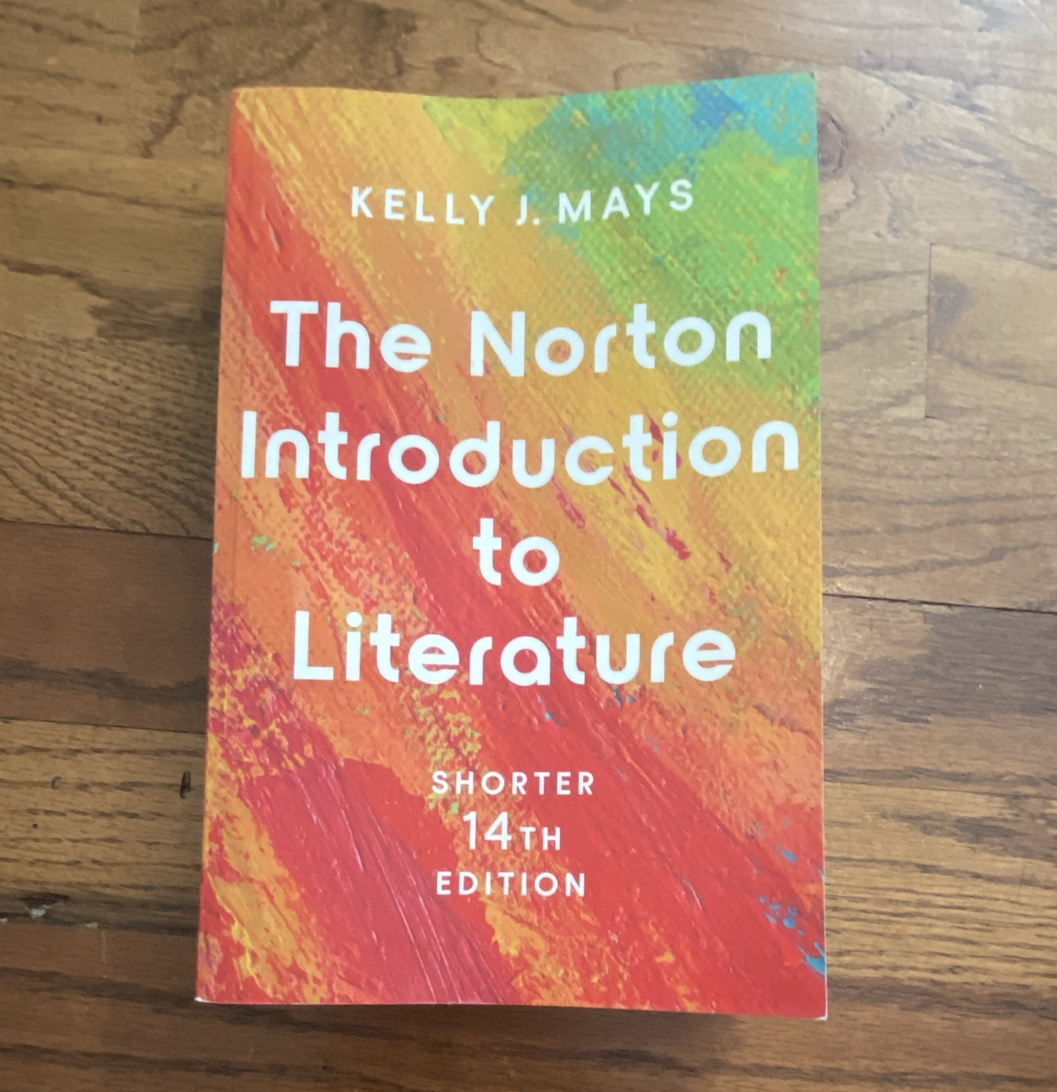 Norton Introduction to Literature 14th Ed Shorter Kelly J. Mays / 9780393886214