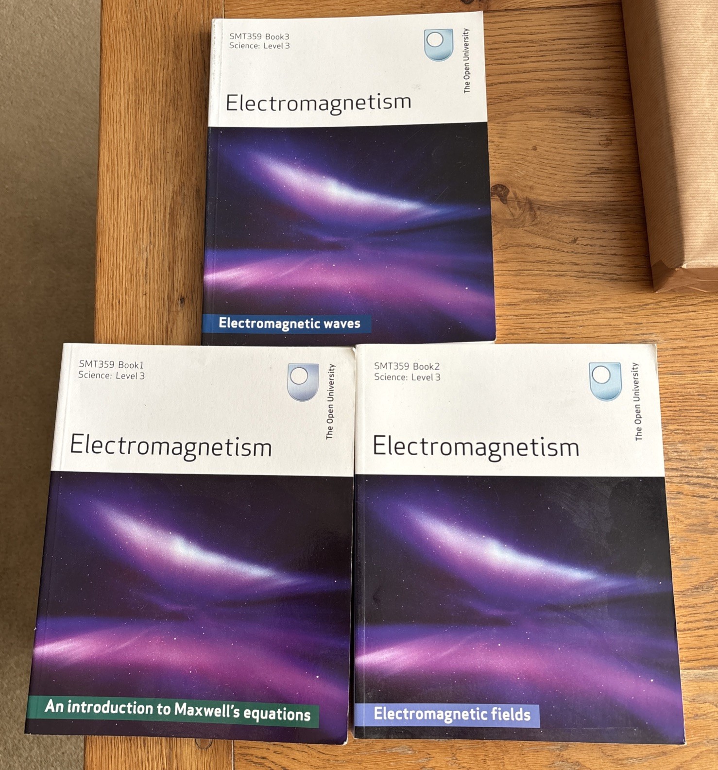 SMT359 Electromagnetism Textbook The Open University, Books 1-3