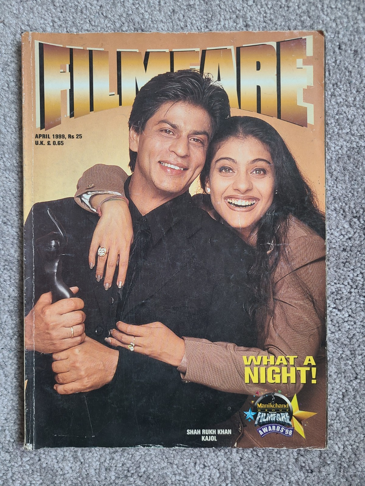 Filmfare April 1999 Awards Magazine – Shahrukh Khan Kajol Rani Karan Johar Rekha