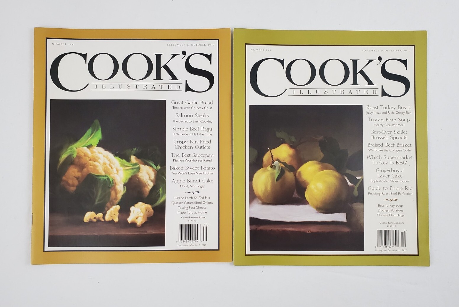 Cooks Illustrated Magazines Complete 2017 Bimonthly Issues (6) , Food Culinary