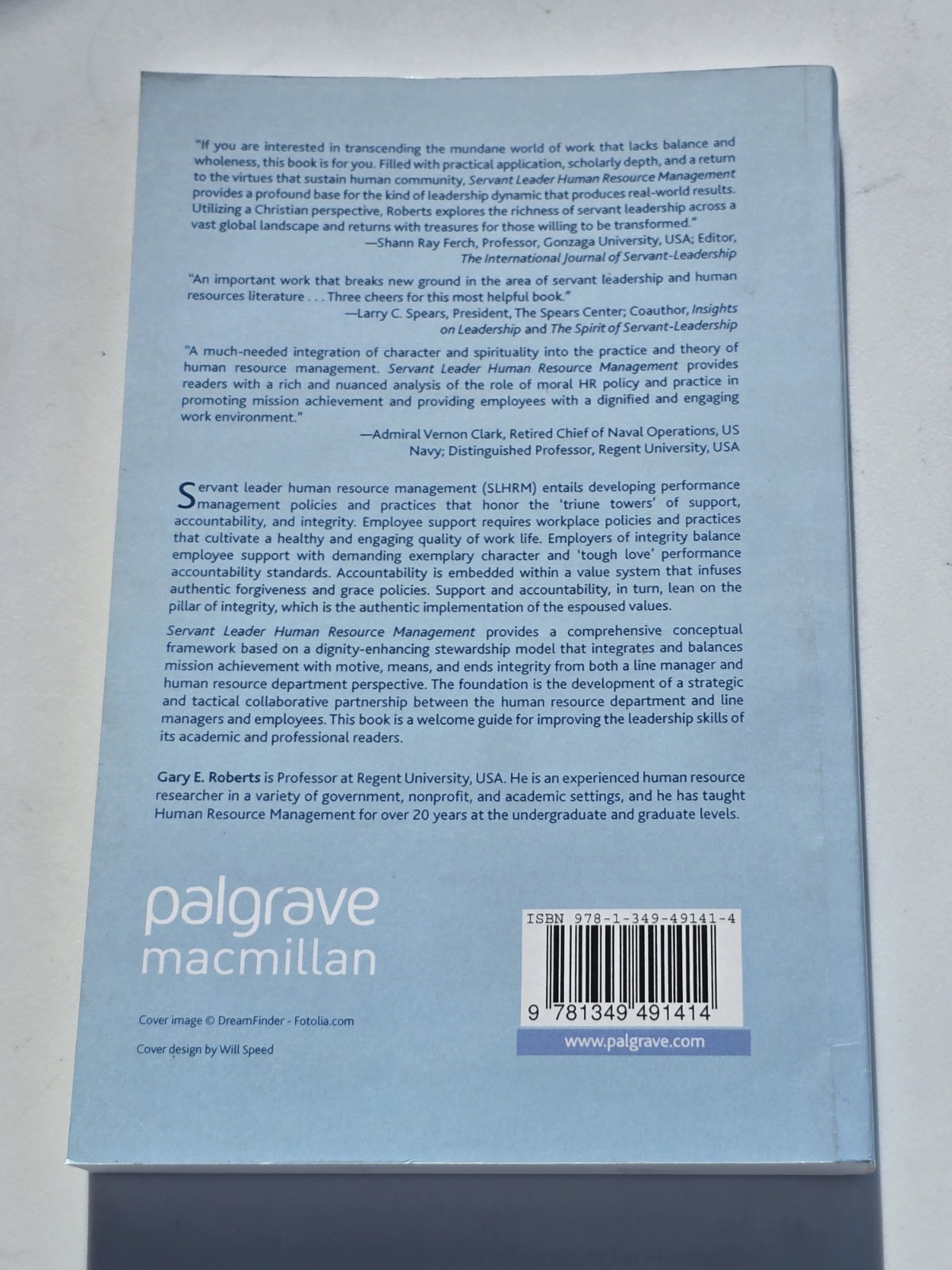 Servant Leader Human Resource Management Gary Roberts 2014 Hardcover Palgrave