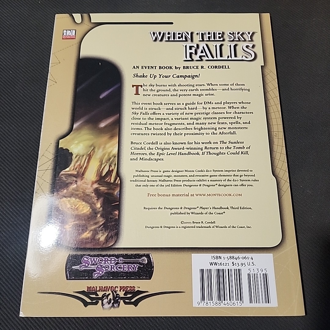 When the Sky Falls (d20 Generic System S.) – Cordell, Bruce R