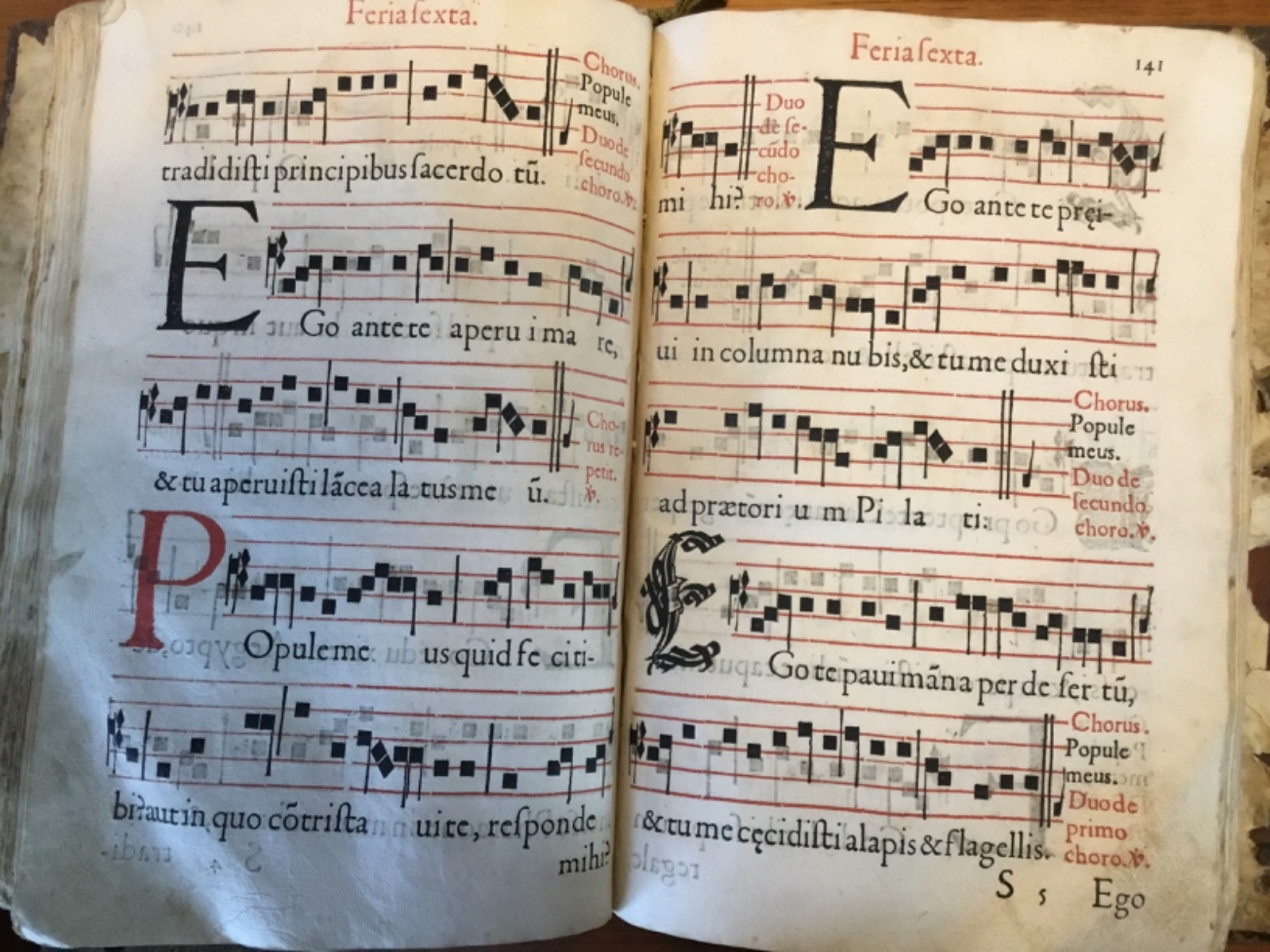 Printed 16th c. ANTIPHONAL – POPE PIUS V – 406 PAGES – CA 1570