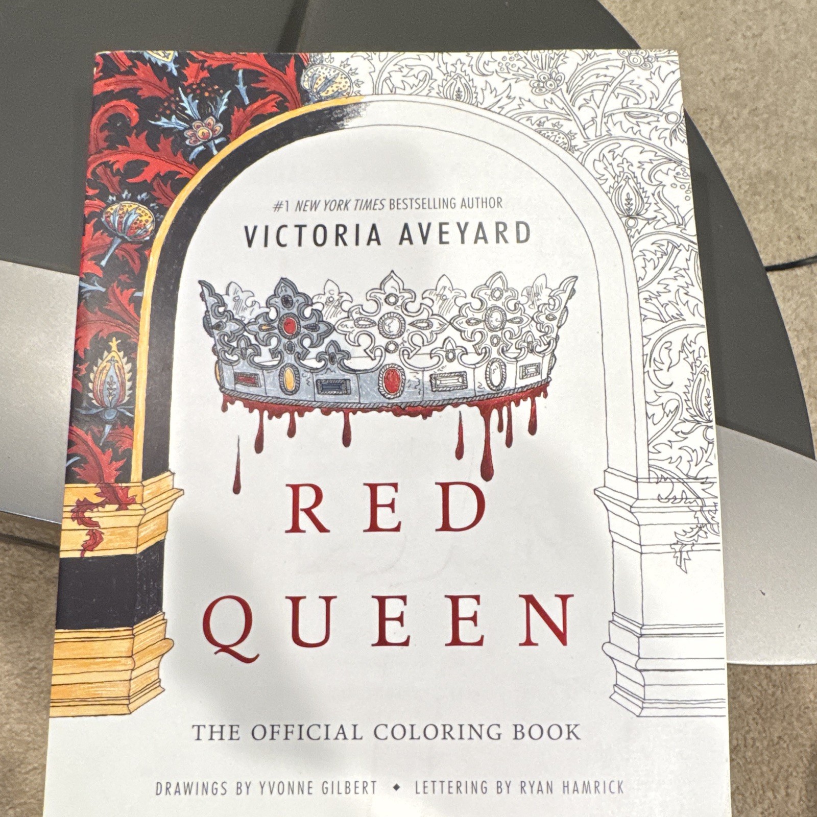Victoria Aveyard Red Queen Official Coloring Book Paperback YA – Yvonne Gilbert