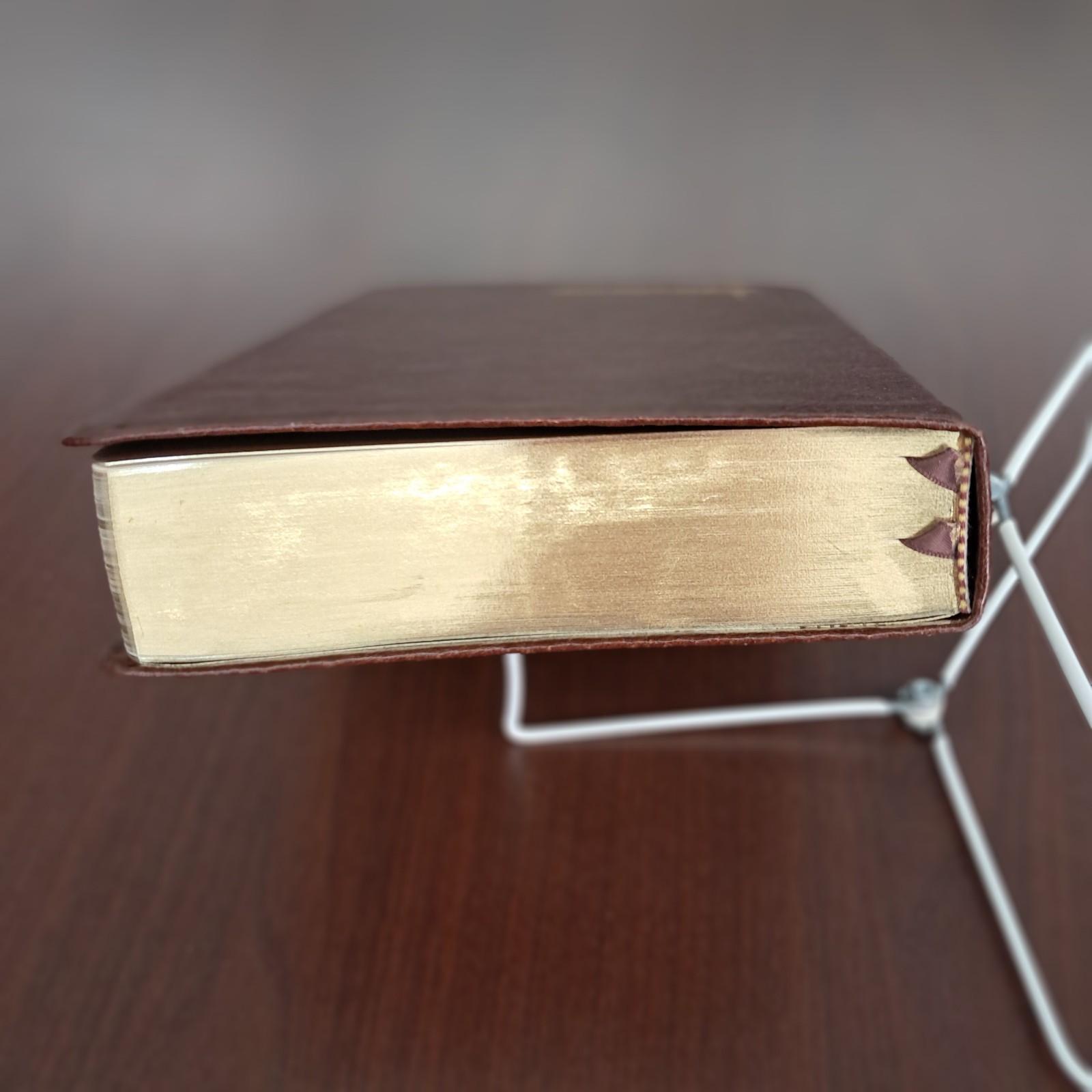 OPEN BIBLE PROPHECY EDITION HOLY BIBLE KJV GENUINE LEATHER GODS NEWS BEHIND NEWS