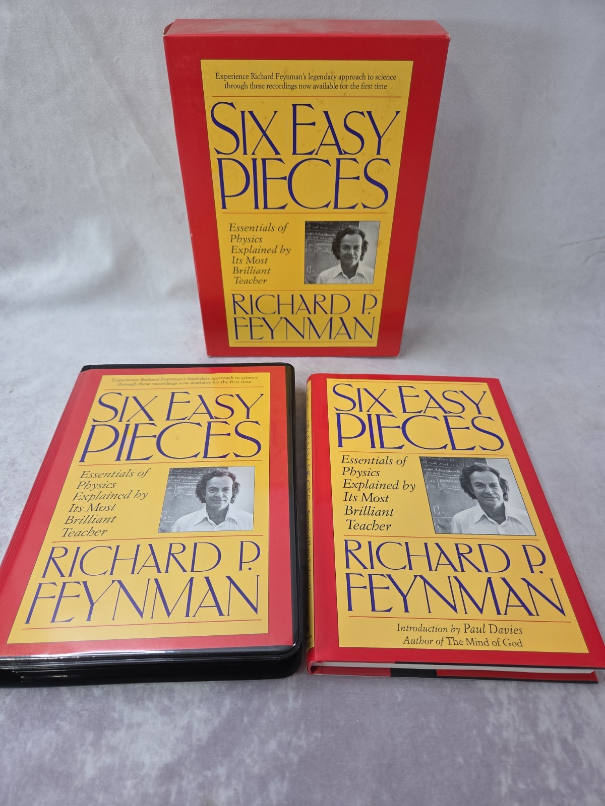 Six Easy Pieces by Richard P. Feynman 1995 Hardcover w/ 6 CDs