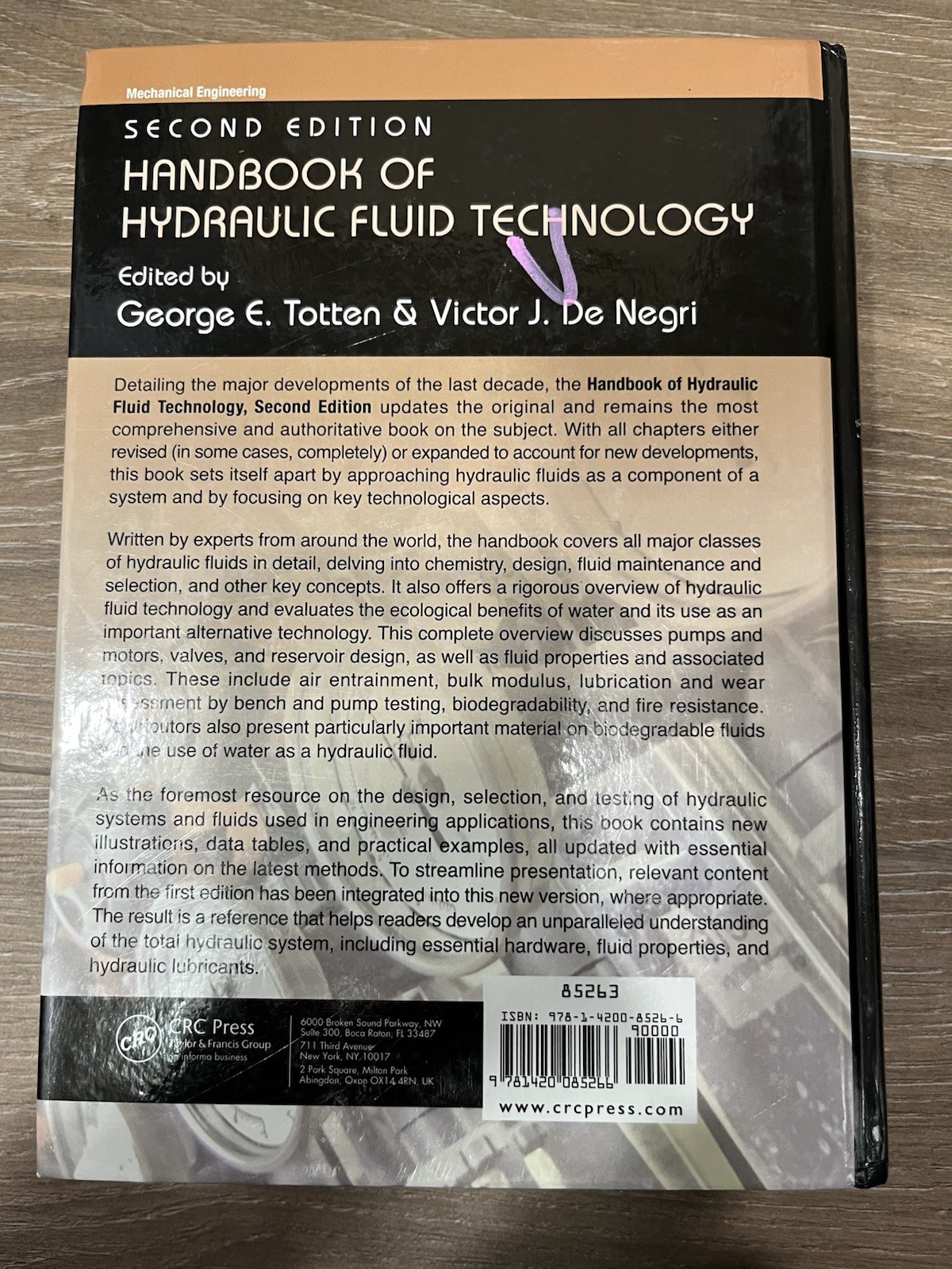 Handbook of Hydraulic Fluid Technology, Second Edition by George E. Totten
