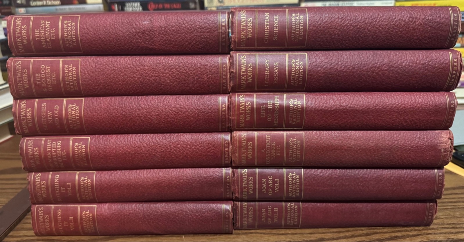 Mark Twain’s Works 12 volume set rare Author’s National Edition 1899 1909