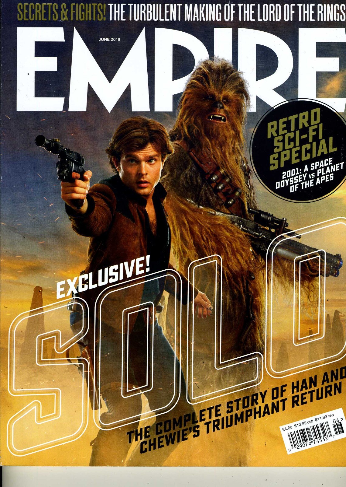 EMPIRE Magazine; #349, Jun ’18; Solo: A Star Wars Story, 2001, Josh Brolin