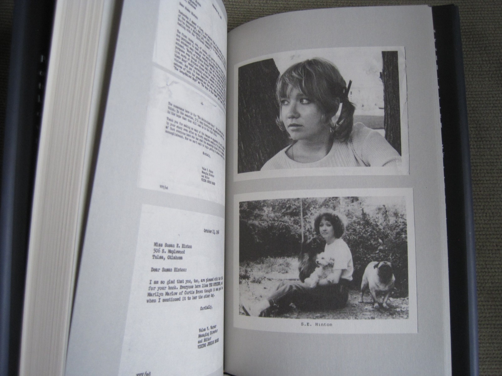 S.E. HINTON SIGNED – THE OUTSIDERS – LIMITED HARDCOVER EDITION First Printing