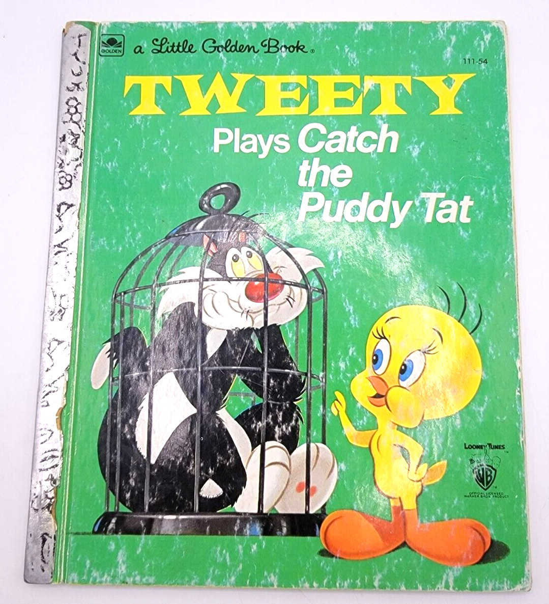 Little Golden Book 111-54 TWEETY Plays Catch the Puddy Tat 1st ed 1975