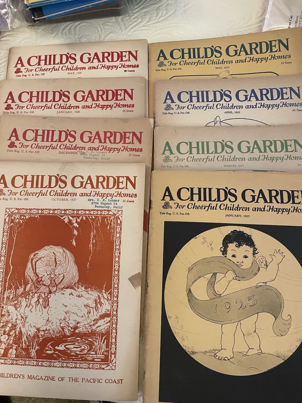 Vintage Children’s Magazines A Child’s Garden Set of 8