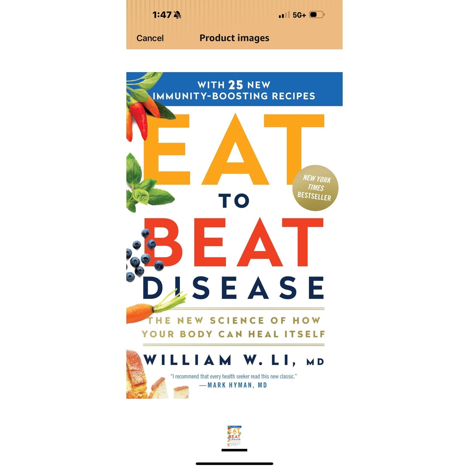 Eat to Beat Disease by William W. Li, MD – Cookbook, Health, Nutrition