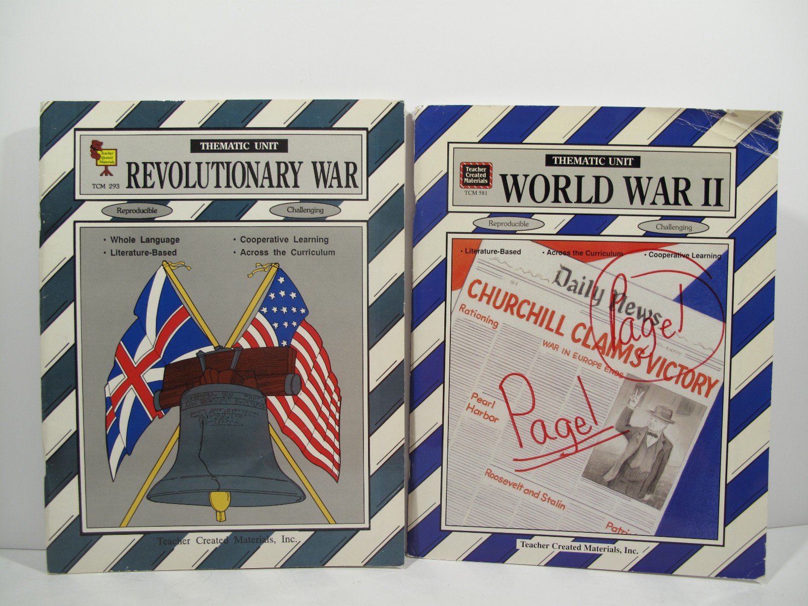 Lot of 7 VTG Teacher Created Resoures Workbooks Thematic Unit Homeschool~History