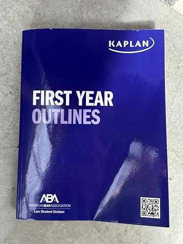 First Year Outlines – Paperback, by Kaplan Bar Review – Very Good