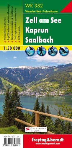WK 382 Zell on Lake- Kaprun – Saalba: W… by Freytag & Berndt Sheet map, folded