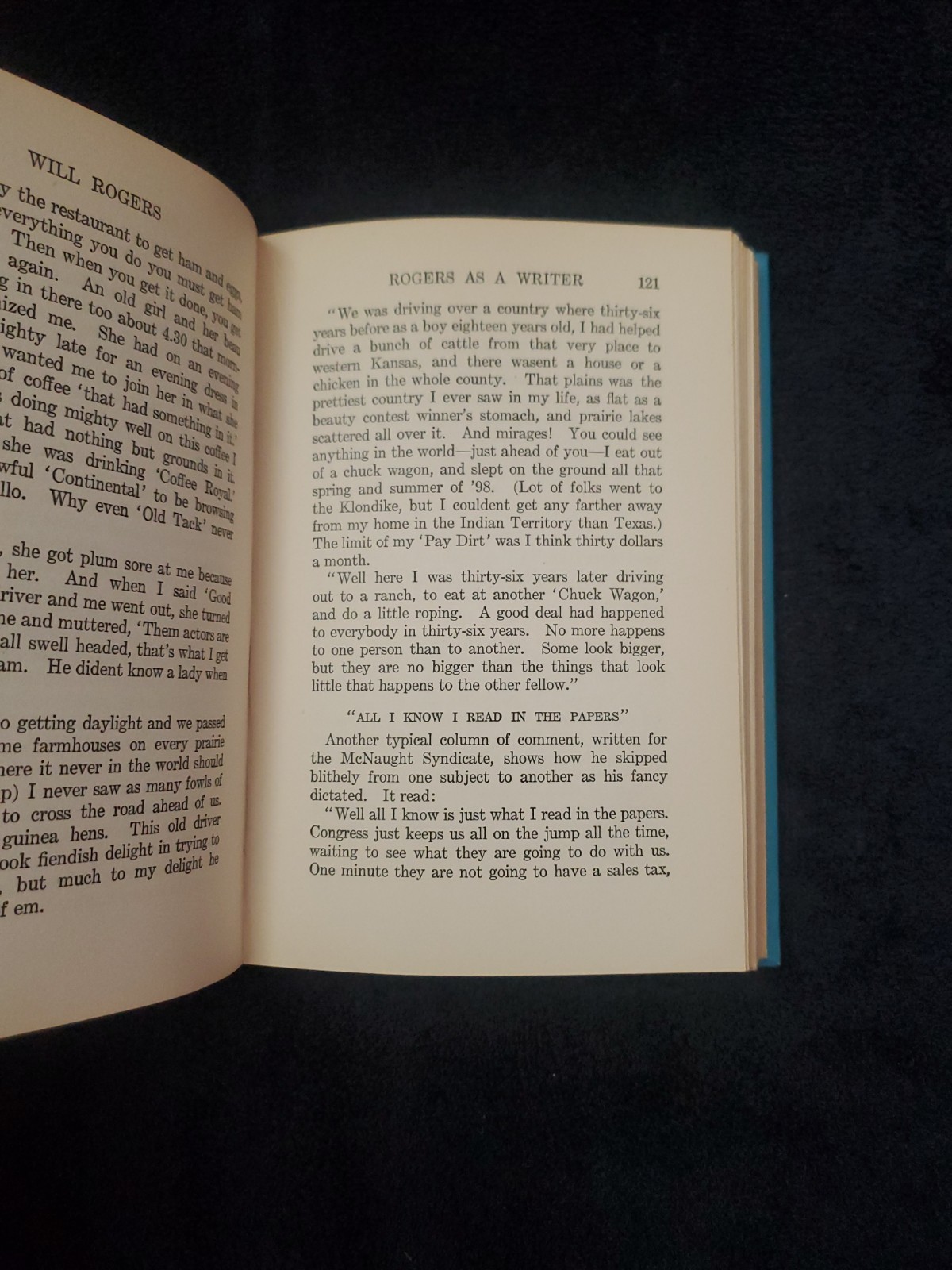 Vintage 1935 Will Rogers – Ambassador of Good Will by P.J. O’Brien