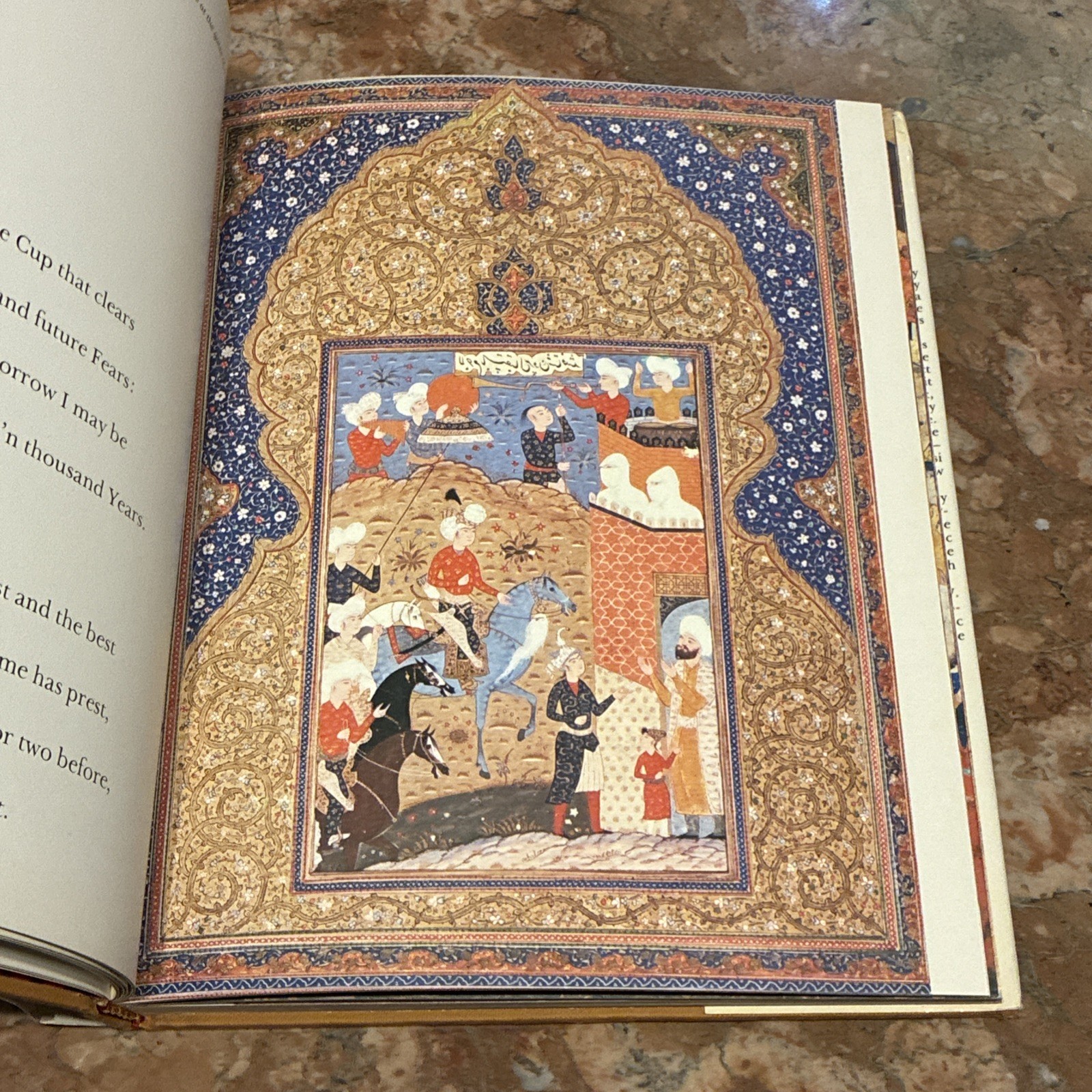 Book Persian Miniatures Rubaiyat Of Omar Khayyam Art Persia Vintage Books