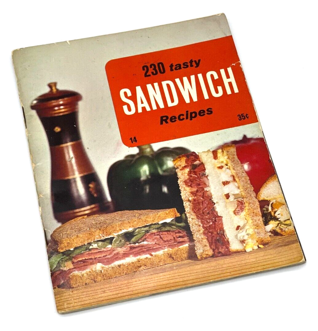 230 Tasty Sandwich Recipe Cookbook Culinary Arts Institute Vintage 1969-48 pages