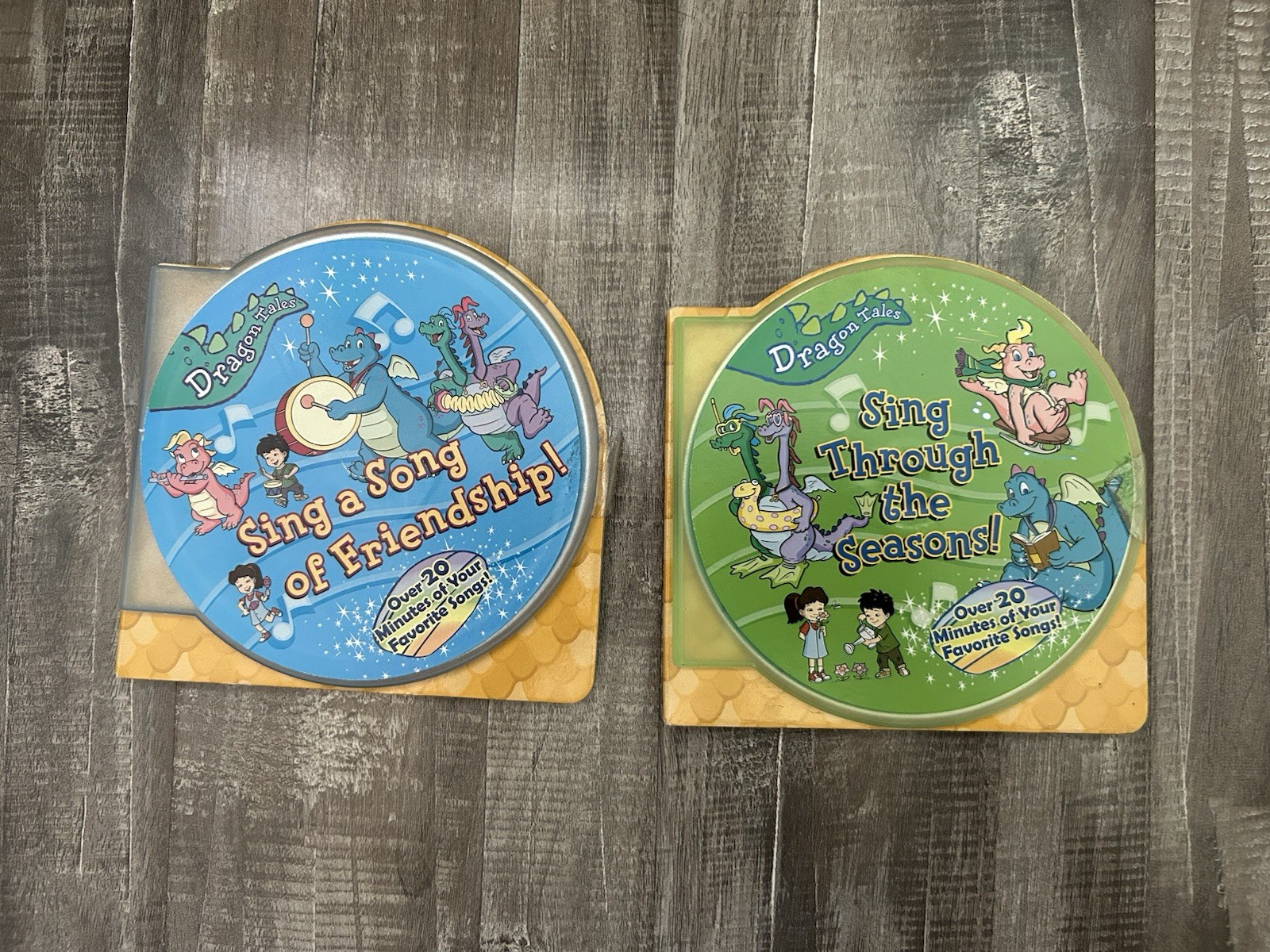 Dragon Tales CD Board Book Sing Through The Seasons/A Song Of Friendship PBS Lot