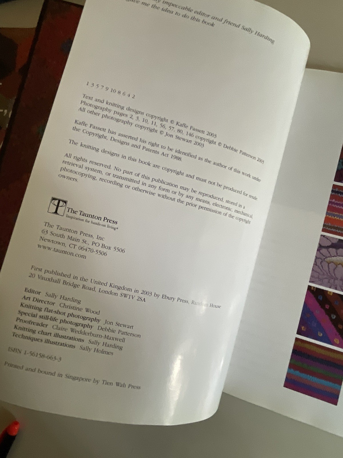 Kaffe Fassett Pattern Library 190 Knitwear Designs HC Color Knitting VG