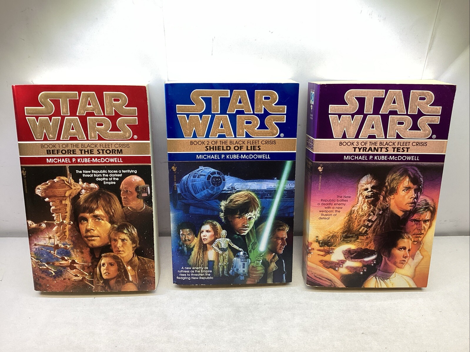 Star Wars THE BLACK FLEET CRISIS paperback book series complete 3/3 CM7189