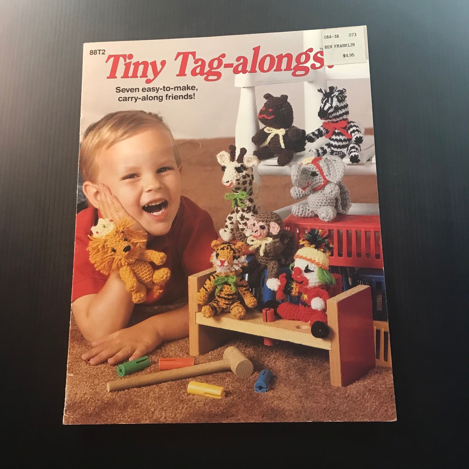 Tiny Tag-alongs Barbara Anderson 1988 Crochet Pattern Booklet Amigurumi